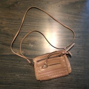 Small purse with long strap (tan)